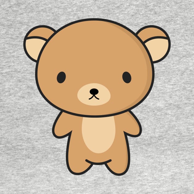 Cute and Kawaii Brown Bear by happinessinatee